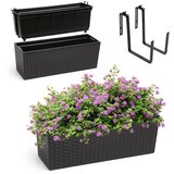 KADAX balkonski lonček za rože z vstavljivim stojalom za rože 19x56 cm + ročaji, (5000352683) | Shoptok.si