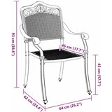 Vrtna stolica 2 pcs Zelena 64 x 62 x 93cm Aluminij | shoptok.hr