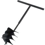  Bušilica za zemlju s ručkom 250 mm čelična crna | shoptok.hr