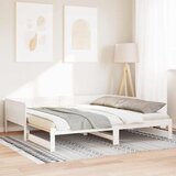 Krevet za povlačenje za dan Bijelo 203,5 x 184 x 56,5 cm | Eponuda.com