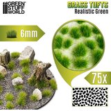 Green Stuff World Static Grass Tufts 6mm Realistic Green (75 pcs) | Buseni trave 6mm prirodno zeleni (75 kom) | Eponuda.com