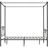  Okvir za krevet s nadstrešnicom sivi metalni 140 x 200 cm | Eponuda.com