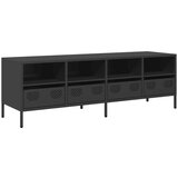 TV ormarić crni 135x39x43 5 cm hladno valjani čelik | shoptok.hr
