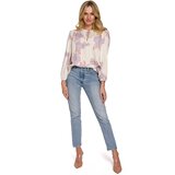 Makover Ženska bluza K099 siva | krema | ePonuda.com