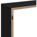  Kockaste zidne police 3 kom crne MDF | Eponuda.com
