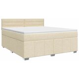  Boxspring krevet s madracem Krem 160 x 200 cm Tkanina - Krem 160 x 200 cm Dizajn linija | shoptok.hr