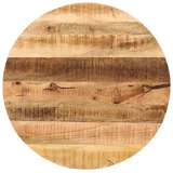 Stolna ploča Ø 90x3,8 cm okrugla od masivnog grubog drva manga