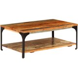  Stolić za kavu s policom od obnovljenog drva 100 x 60 x 35 cm | shoptok.hr