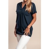 Fenzy Bluza S Kratkimi Rokavi, Temno Modra | Shoptok.si