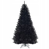 Costway UMETNO BOŽIČNO DREVO ČRNO HALLOWEEN 225CM, (5000038688) | Shoptok.si