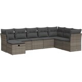  8-dijelni set vrtnih sofa od poliratana s jastucima sivi | shoptok.hr