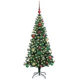  Umjetno predsvijetljeno božićno drvce Zelena 150 cm PVC i metal | shoptok.hr