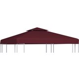 vidaXL Streha za paviljon 2-delna 310 g/m² 3x3 m bordo Cene