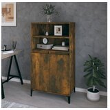  Visoka komoda dimljenog hrasta 60x36x110 cm konstruiranog drva | shoptok.hr