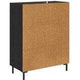  Kreveta Crni hrast 69,5 x 34 x 90 cm Obrađeno drvo i čelik | shoptok.hr