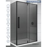 Copen tuš kabina absolut, crno zatamnjeno staklo 6mm, crni ram, 120x90x200cm | Eponuda.com