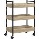 Furnova Kuhinjski voziček sonoma hrast 50x30x70 cm inženirski les, (21951226) | Shoptok.si
