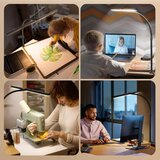 APMIEK dvojna LED namizna svetilka z daljinskim upravljalnikom - 80 cm | Shoptok.si