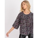 ZULUNA Blouse-CHA-BZ-3203-1.42-black-pink | Shoptok.si