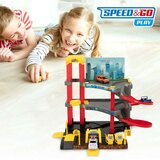  Garažno Parkiralište s Vozilima Speed &amp Go 37 x 29 x 25 cm (4 kom.) | shoptok.hr