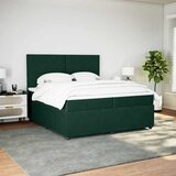  Krevet s oprugama i madracem tamnozeleni 200x200 cm baršunasti | shoptok.hr