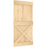  Klizna vrata s priborom za montažu 100x210 cm masivna borovina | shoptok.hr