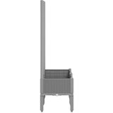 vidaXL Vrtna sadilica s rešetkom svjetlosiva 80 x 40 x 142 cm PP | shoptok.hr