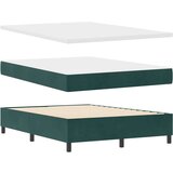  LED Box Spring Krevet Tamnozelena 140 x 200 cm tkanina | shoptok.hr