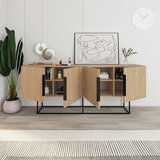 Marckeric Niska komoda u dekoru hrasta u prirodnoj boji 200x80 cm Titan – | shoptok.hr