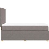  Krevet s oprugama i madracem smeđesivi 100 x 200 cm od tkanine | shoptok.hr