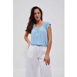 Marisse Women's Shirt L-Ko-4036 White_Fresh Blue | Shoptok.si
