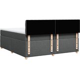  Krevet s oprugama i madracem tamnosivi 200 x 200 cm od tkanine | shoptok.hr