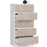 AKORD KOMODA K60 5SZ CLP CAPUCCINO GLOSS, (21702909) | Shoptok.si