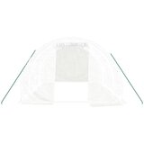  Staklenik s čeličnim okvirom bijeli 12 m² 4 x 3 x 2 m | shoptok.hr