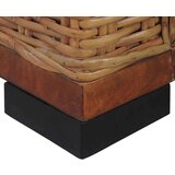  Trosjed od prirodnog ratana s jastucima smeđi | shoptok.hr