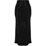 Trendyol Black Satin Woven Skirt | Shoptok.si