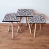 Hanah home Set 3 stočića 3Shp32 Navy Blue | Eponuda.com