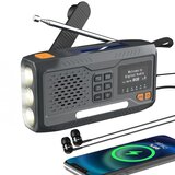 Extralink RADIO AWARYJNE BLUETOOTH SOLARNE Z KORBKA DYNAMO POWERBANK 4000MAH Z LATARKA SOS BT-4000 Portable Analog & digital Black, Orange | shoptok.hr
