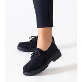 Gemre Eduardana black casual lace-up eco-suede shoes | shoptok.hr