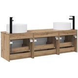  Set ormarića za kupaonicu 3 kom. Hrast artisan Smeđa 49 x 44,5 x 65,5 cm | Shoptok.si