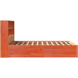 vidaXL Okvir kreveta bez madraca voštano smeđi 135x190 cm od borovine | shoptok.hr
