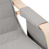 vidaXL stolica za ljuljanje od tkanine svjetlosiva | shoptok.hr
