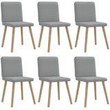 Maison Chic Jedilni stoli - Vzorci stoli 6 kosov svetlo sivo blago A1307, (22032114) | Shoptok.si
