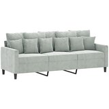  4-dijelni set sofa s jastucima svjetlosivi baršunasti | shoptok.hr
