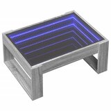  Stolić s beskonačnim LED svjetlima boja hrasta 70x53x30 cm | shoptok.hr