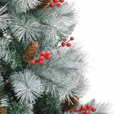  Umjetno božićno drvce S LED lampica Zelena i bijela 210 cm | shoptok.hr