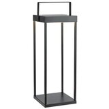 Markslöjd Črna zunanja LED lanterna s solarnim panelom/na USB (višina 53 cm) Pure – | Shoptok.si