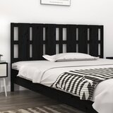  Uzglavlje za krevet crno 165,5 x 4 x 100 cm od masivne borovine | shoptok.hr