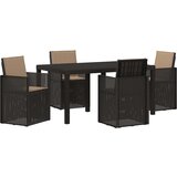  Vrtni set za objed s jastukom 5 pcs Antracit i sivosmeđa PP | shoptok.hr