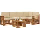  Set vanjskih sofa 6 kom. Prirodna i bež Poliester | shoptok.hr